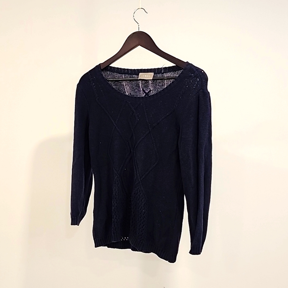 Cyrus Navy Sweater, Size Small